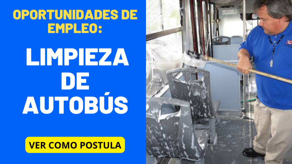 Oportunidades de Empleo Limpieza de Autobús